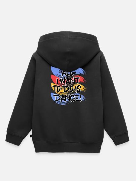 Breakdancing - Kinder Premium Organic Hoodie - Schwarz