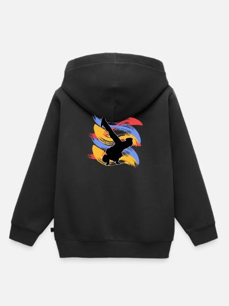 Breakdancing - Kinder Premium Organic Hoodie - Schwarz