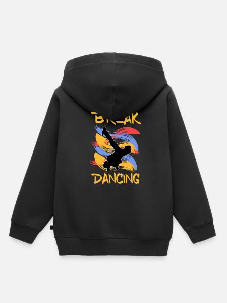 Breakdancing - Kinder Premium Organic Hoodie - Schwarz