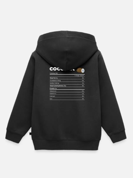 Nutrion Fakten Kokosnuss - Kinder Premium Organic Hoodie - Schwarz