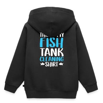 Aquarium - Sweat Premium à capuche enfant bio - noir - Dos - AI Model Kid Male (0cm)
