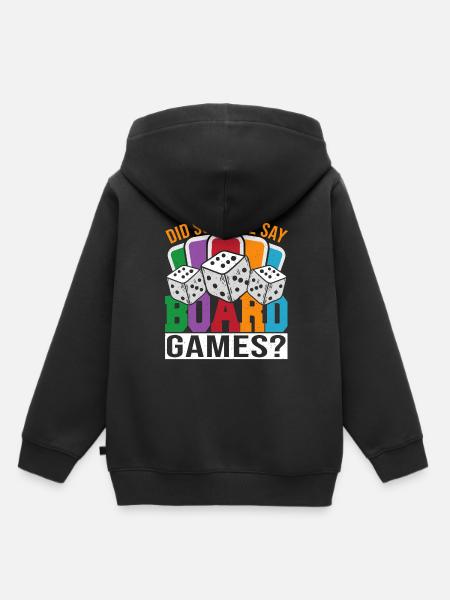 Brettspiele Spielbrett Geschenk - Kinder Premium Organic Hoodie - Schwarz