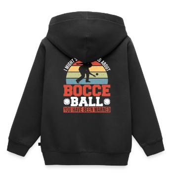 Lyonnaises - Sweat Premium à capuche enfant bio - noir - Dos - AI Model Kid Male (0cm)