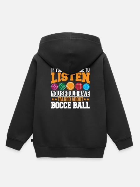 Boccia - Kinder Premium Organic Hoodie - Schwarz