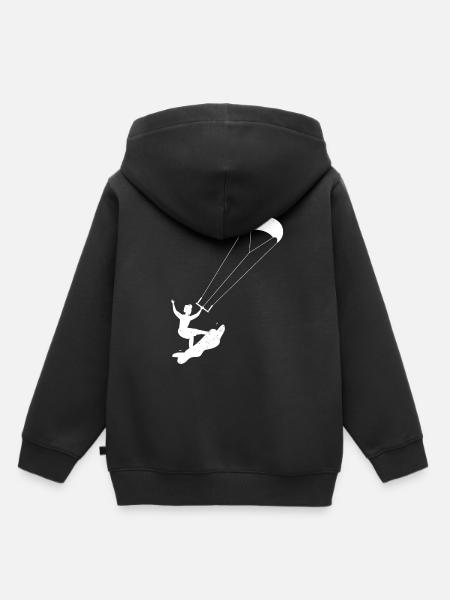 Kitesurfing - Kinder Premium Organic Hoodie - Schwarz