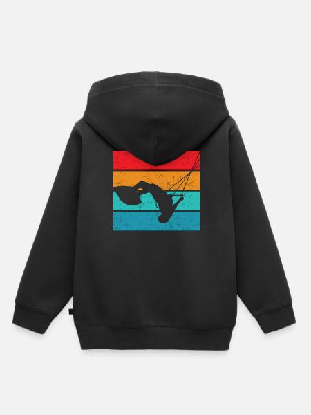 Kitesurfing - Kinder Premium Organic Hoodie - Schwarz