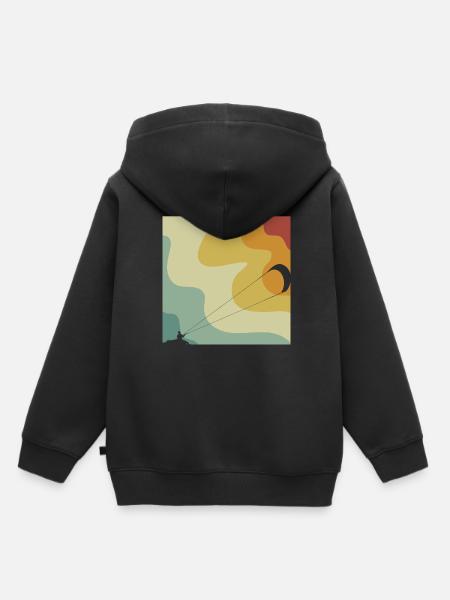 Kitesurfing - Kinder Premium Organic Hoodie - Schwarz