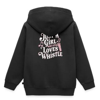 Tin Whistle - Kids Premium Organic Hoodie - black - Back - AI Model Kid Male (0cm)