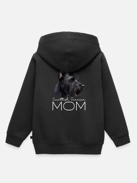Scottish Terrier Mama - Kinder Premium Organic Hoodie - Schwarz