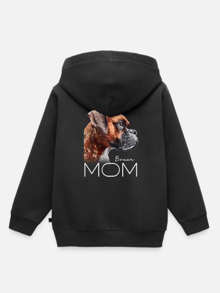 Boxer Mama - Kinder Premium Organic Hoodie - Schwarz