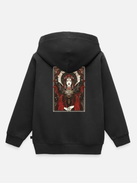 Die Kaiserin Tarot - Kinder Premium Organic Hoodie - Schwarz