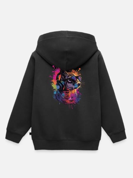 Eichhörnchen - Kinder Premium Organic Hoodie - Schwarz