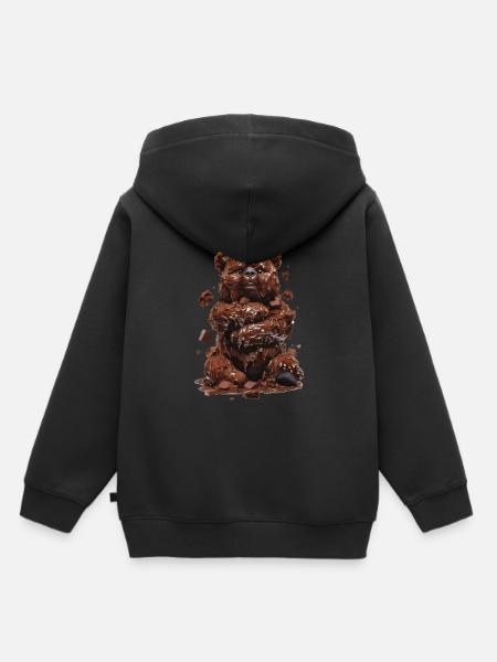 Bär Brownies - Kinder Premium Organic Hoodie - Schwarz