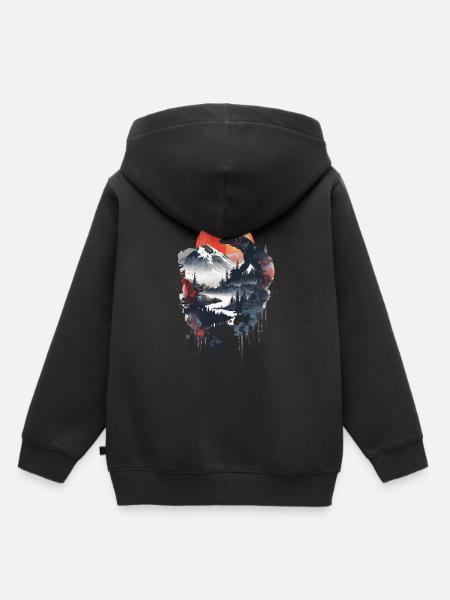 Komodo Dragon - Kinder Premium Organic Hoodie - Schwarz