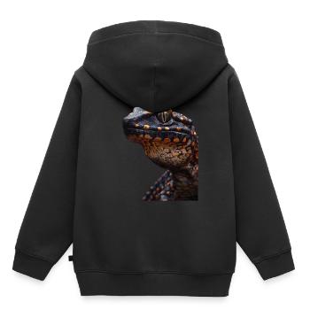 salamander - Kinder Premium hoodie biologisch - zwart - Achter - AI Model Kid Male (0cm)