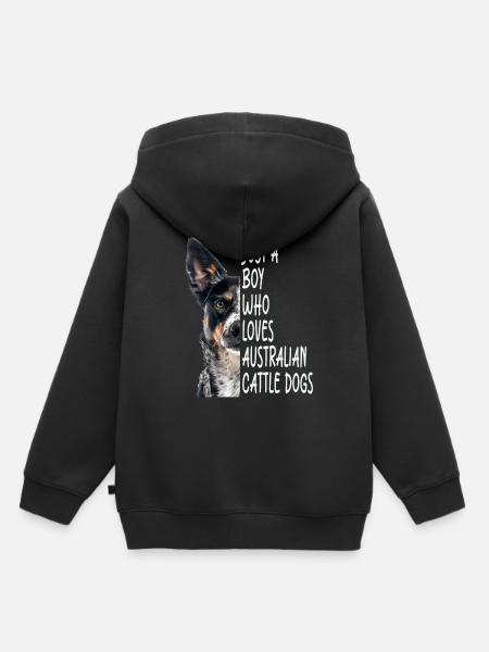 Australischer Treibhund - Kinder Premium Organic Hoodie - Schwarz