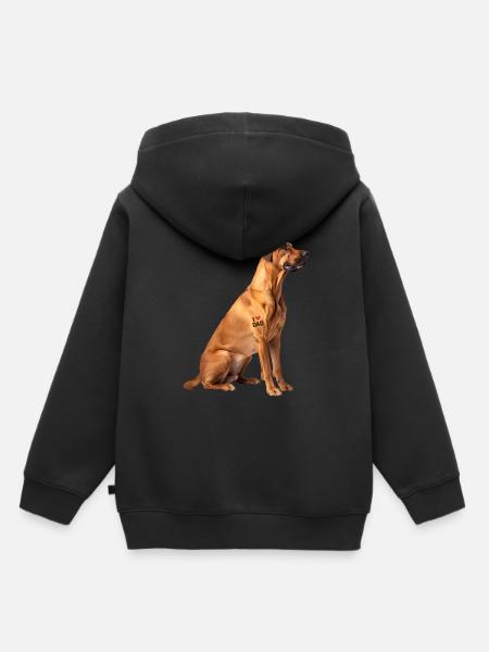Ridgeback Rhodesian Rapa - Kinder Premium Organic Hoodie - Schwarz