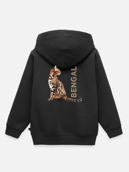Bengal - Kinder Premium Organic Hoodie - Schwarz