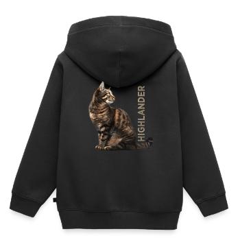 Highlander - Kids Premium Organic Hoodie - black - Back - AI Model Kid Male (0cm)