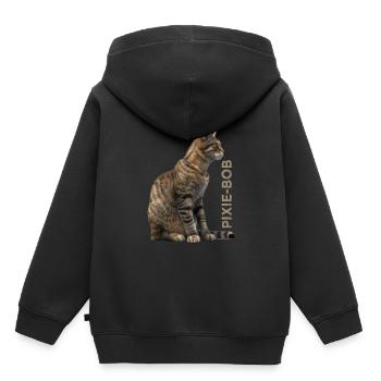 Pixie bob - Kinder Premium Organic Hoodie - Schwarz - Hinten - AI Model Kid Male (0cm)