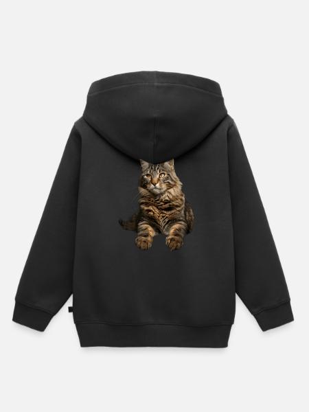 American Bobtail - Kinder Premium Organic Hoodie - Schwarz