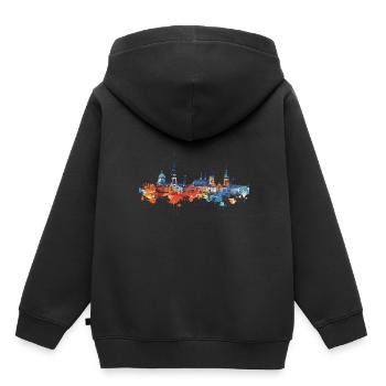 Magdeburg - Kids Premium Organic Hoodie - black - Back - AI Model Kid Male (0cm)