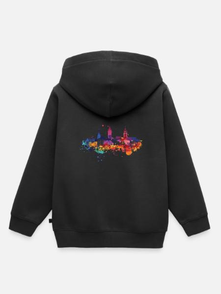 Memmingen - Kinder Premium Organic Hoodie - Schwarz