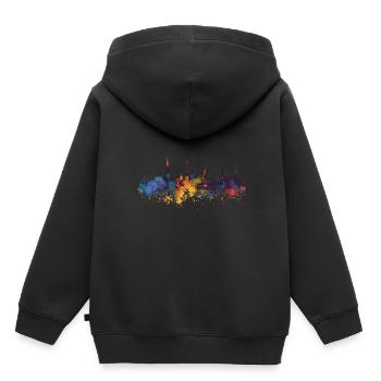 Neustadt an der Weinstraße - Sweat Premium à capuche enfant bio - noir - Dos - AI Model Kid Male (0cm)