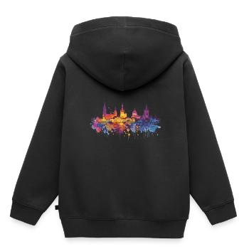 Noord-Ierland - Kinder Premium hoodie biologisch - zwart - Achter - AI Model Kid Male (0cm)