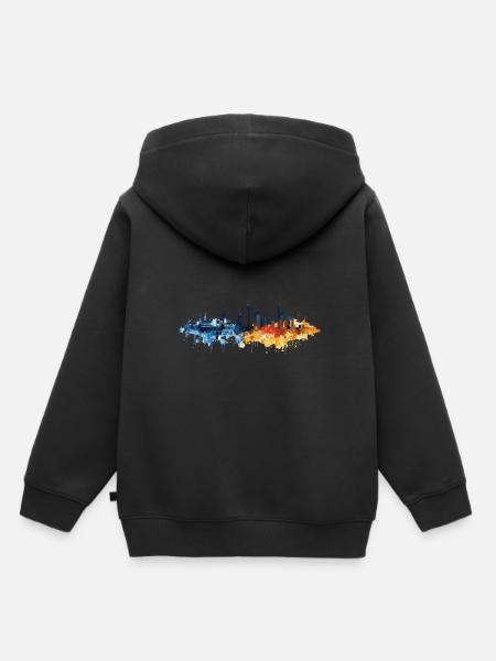 Stade - Kinder Premium Organic Hoodie - Schwarz