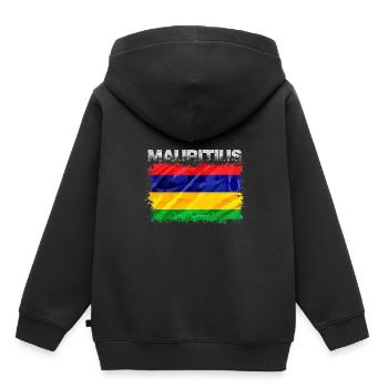 Maurice - Sweat Premium à capuche enfant bio - noir - Dos - AI Model Kid Male (0cm)