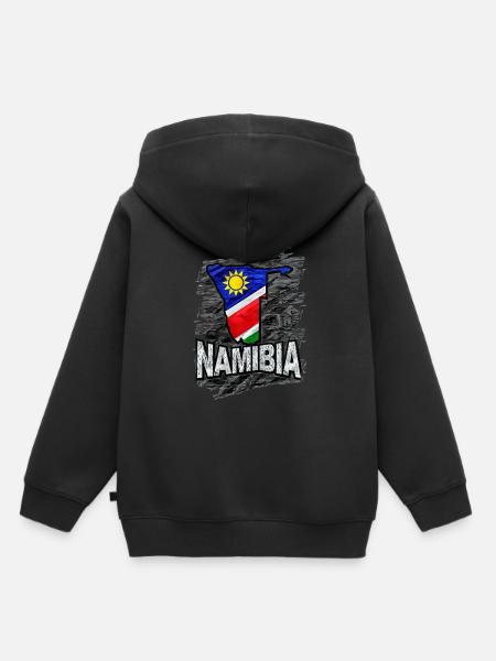 Namibia - Kinder Premium Organic Hoodie - Schwarz