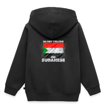 Sudan - Kids Premium Organic Hoodie - black - Back - AI Model Kid Male (0cm)
