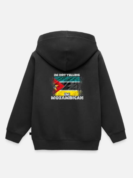 Mosambik - Kinder Premium Organic Hoodie - Schwarz
