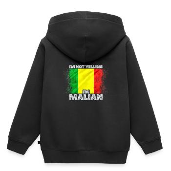 Mali - Sweat Premium à capuche enfant bio - noir - Dos - AI Model Kid Male (0cm)