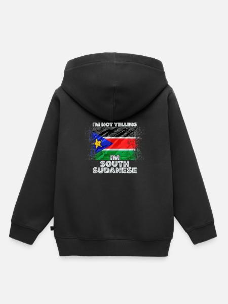 Sudan - Kinder Premium Organic Hoodie - Schwarz