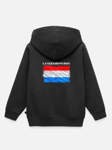 Luxemburg - Kinder Premium Organic Hoodie - Schwarz