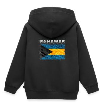 Bahamas - Sweat Premium à capuche enfant bio - noir - Dos - AI Model Kid Male (0cm)