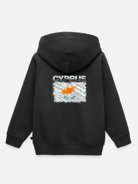 Zypern - Kinder Premium Organic Hoodie - Schwarz