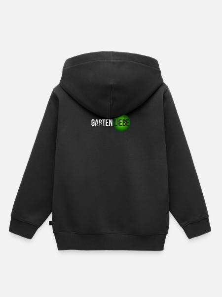 Gartenliebe Rasen Blumenbeet Hochbeet - Kinder Premium Organic Hoodie - Schwarz
