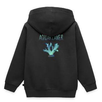 Aquarium Korallen Korallenriff Aquarianer - Kinder Premium Organic Hoodie - Schwarz - Hinten - AI Model Kid Male (0cm)