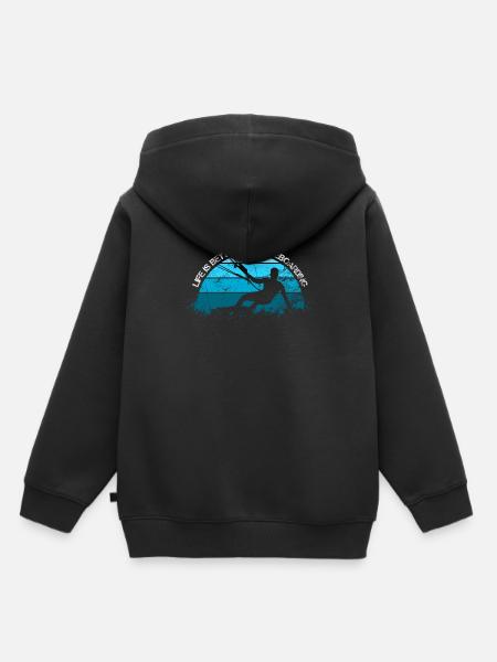 Kiteboarder - Kinder Premium Organic Hoodie - Schwarz