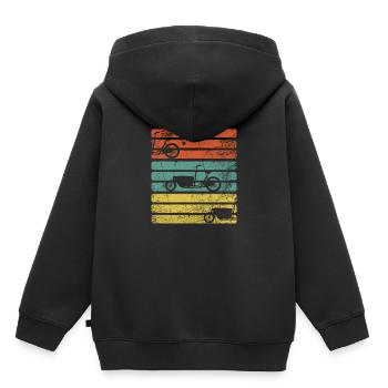 Bicycle courier bike - Kids Premium Organic Hoodie - black - Back - AI Model Kid Male (0cm)