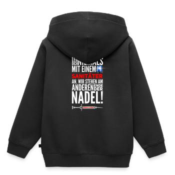 Technischen Rettungssanitäter - Kinder Premium Organic Hoodie - Schwarz - Hinten - AI Model Kid Male (0cm)