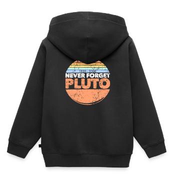 never forget pluto - Kids Premium Organic Hoodie - black - Back - AI Model Kid Male (0cm)