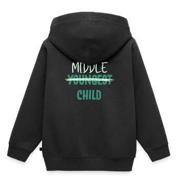 Siblings, youngest siblings, oldest - Kids Premium Organic Hoodie - black - Back - AI Model Kid Male (0cm)