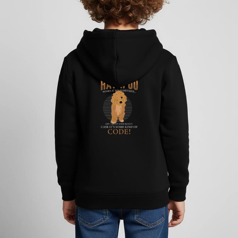 havapoo, havapoo Pudel Mischling, havapoo humor, Kinder Premium Organic Hoodie