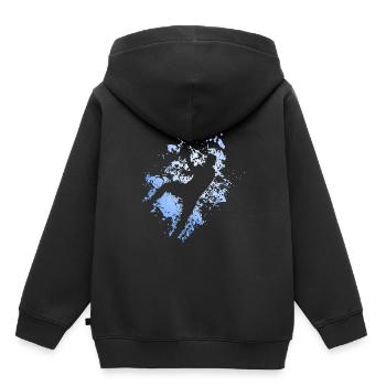 Handball Sprungwurf Handballspieler Kreisläufer - Kinder Premium Organic Hoodie - Schwarz - Hinten - AI Model Kid Male (0cm)