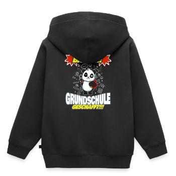Bääm Grundschule Geschafft Grundschüler 5. Klasse - Kinder Premium Organic Hoodie - Schwarz - Hinten - AI Model Kid Male (0cm)