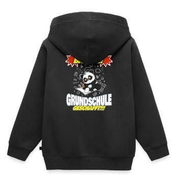 Bääm Grundschule Geschafft Grundschüler 5. Klasse - Kinder Premium Organic Hoodie - Schwarz - Hinten - AI Model Kid Male (0cm)